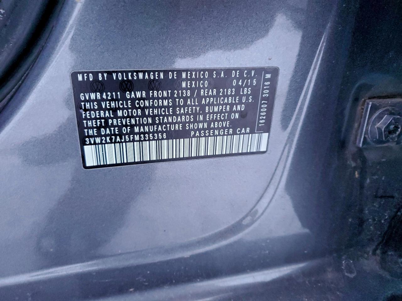 2015 Volkswagen Jetta Base