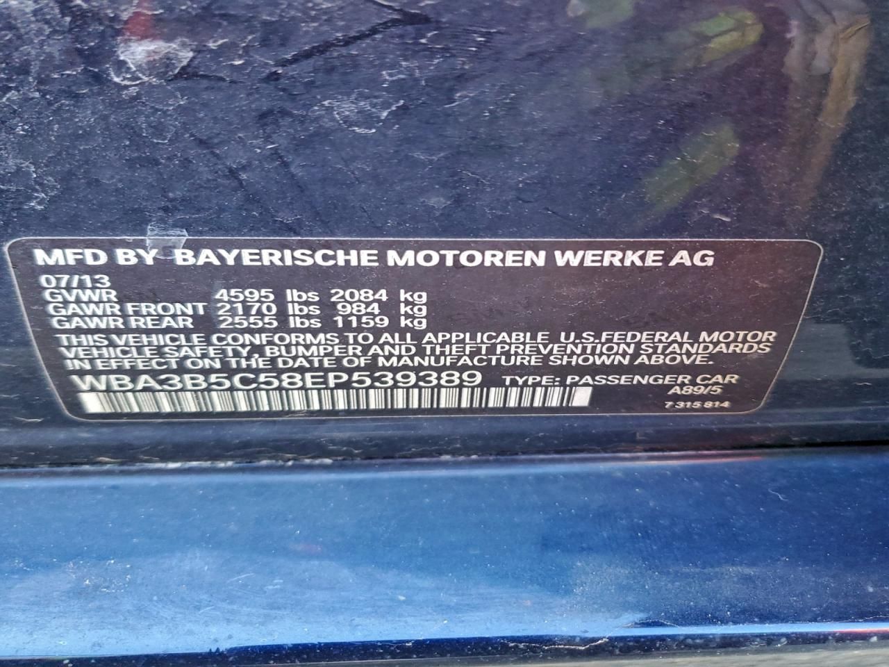 2014 BMW 328 xi Sulev