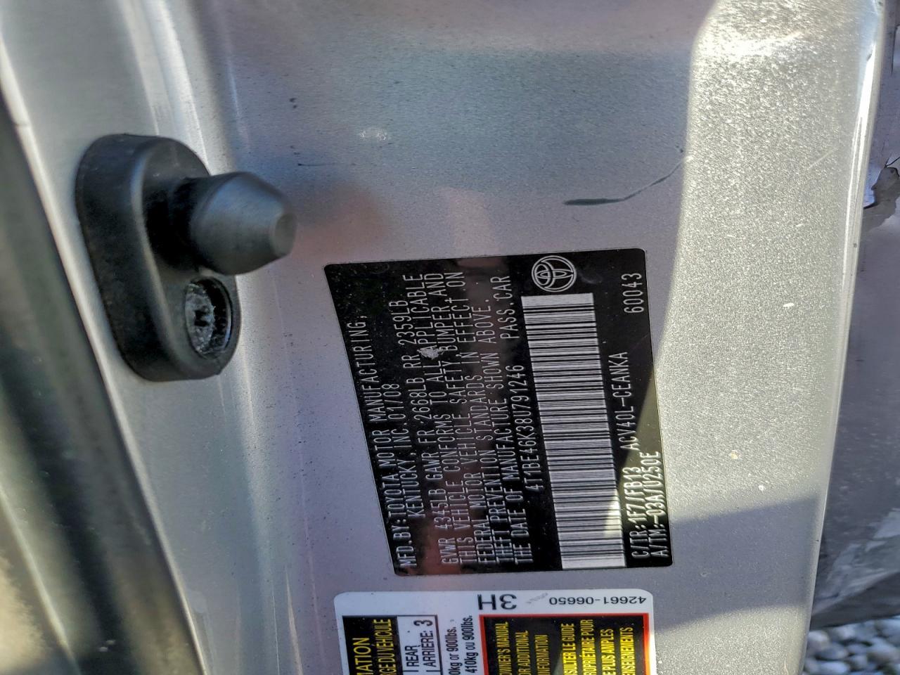 2008 Toyota Camry Base