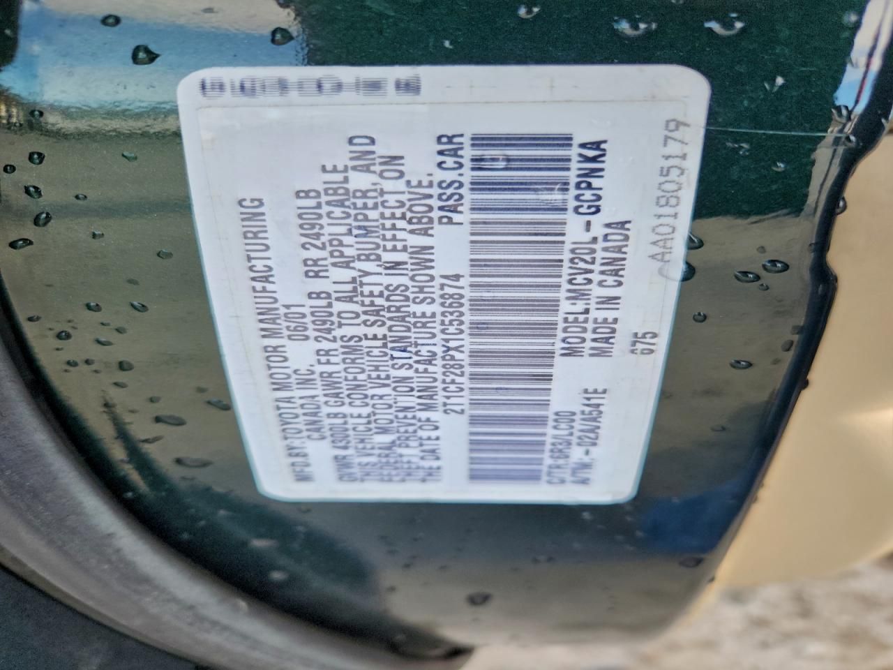 2001 Toyota Camry Solara se