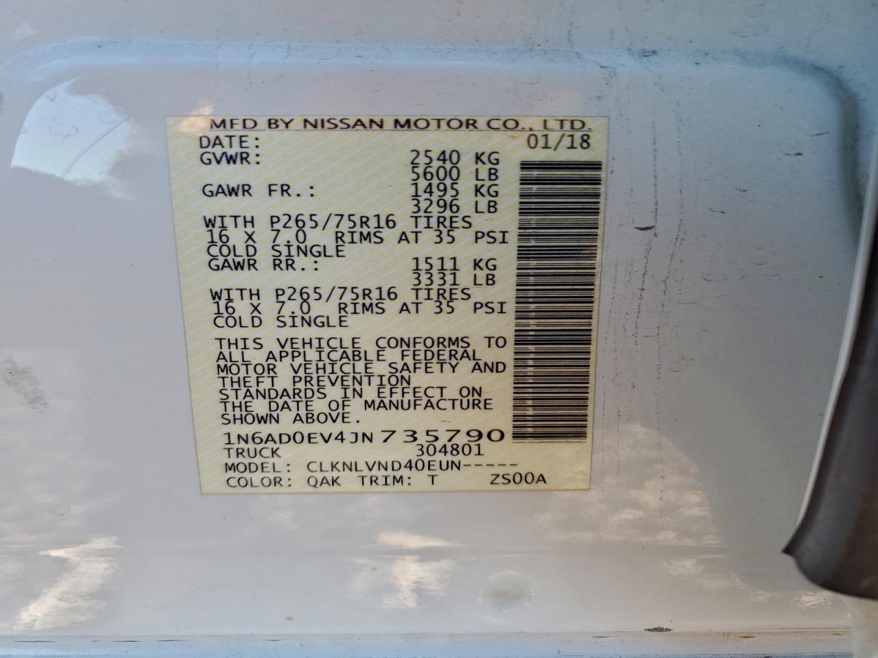 2018 Nissan Frontier PRO-4X