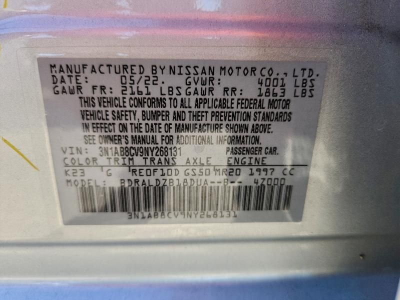 2022 Nissan Sentra sv