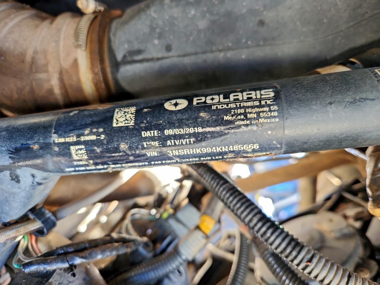 2019 Polaris 2019 Pols General 4 Ride Comma-Utility Vehicle