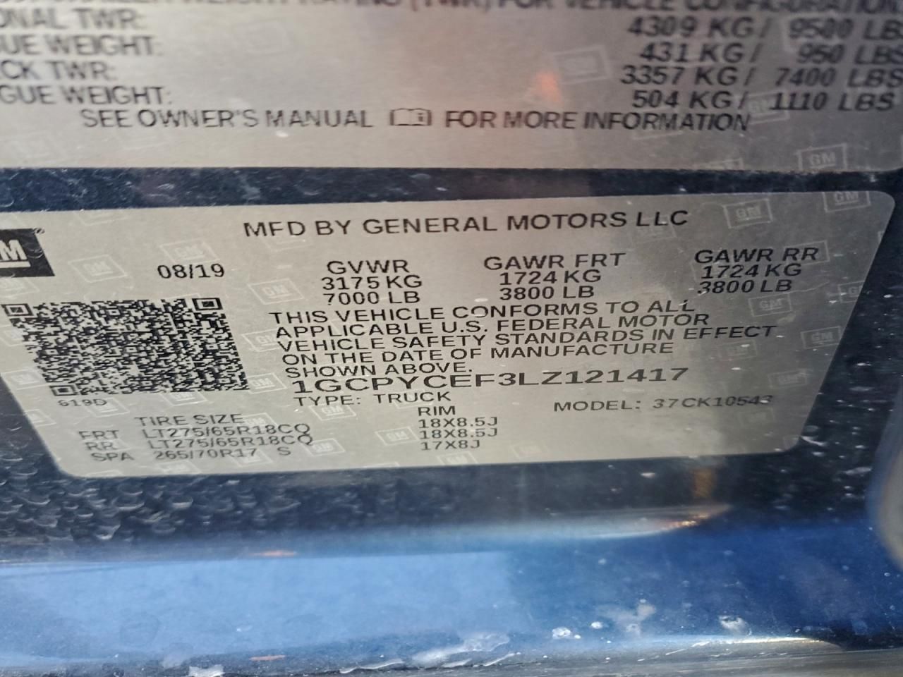 2020 Chevrolet Silverado K1500 Trail Boss Custom