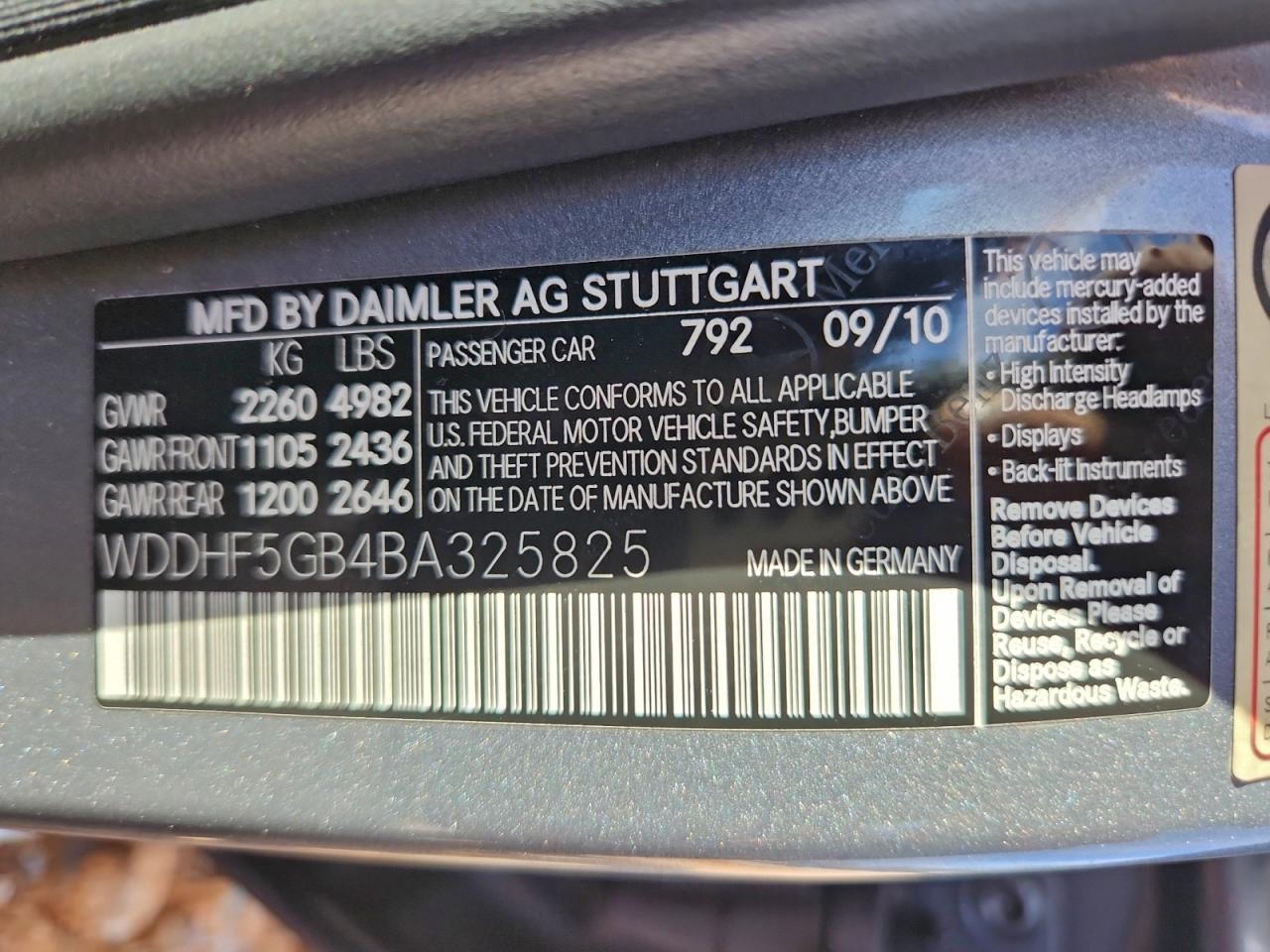 2011 Mercedes-Benz E 350
