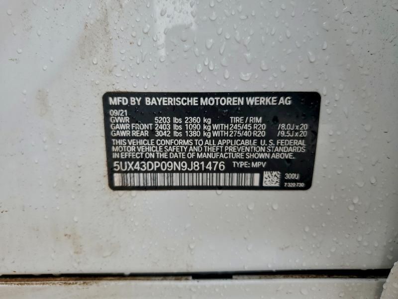 2022 BMW X3 Sdrive30i