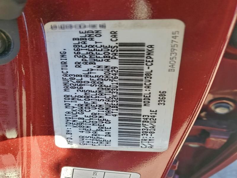 2003 Toyota Camry le