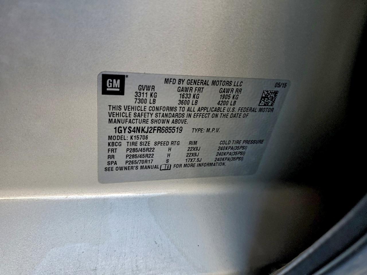 2015 Cadillac Escalade Premium