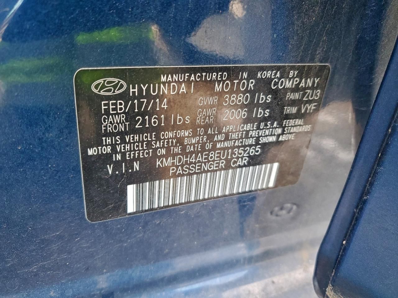 2014 Hyundai Elantra se