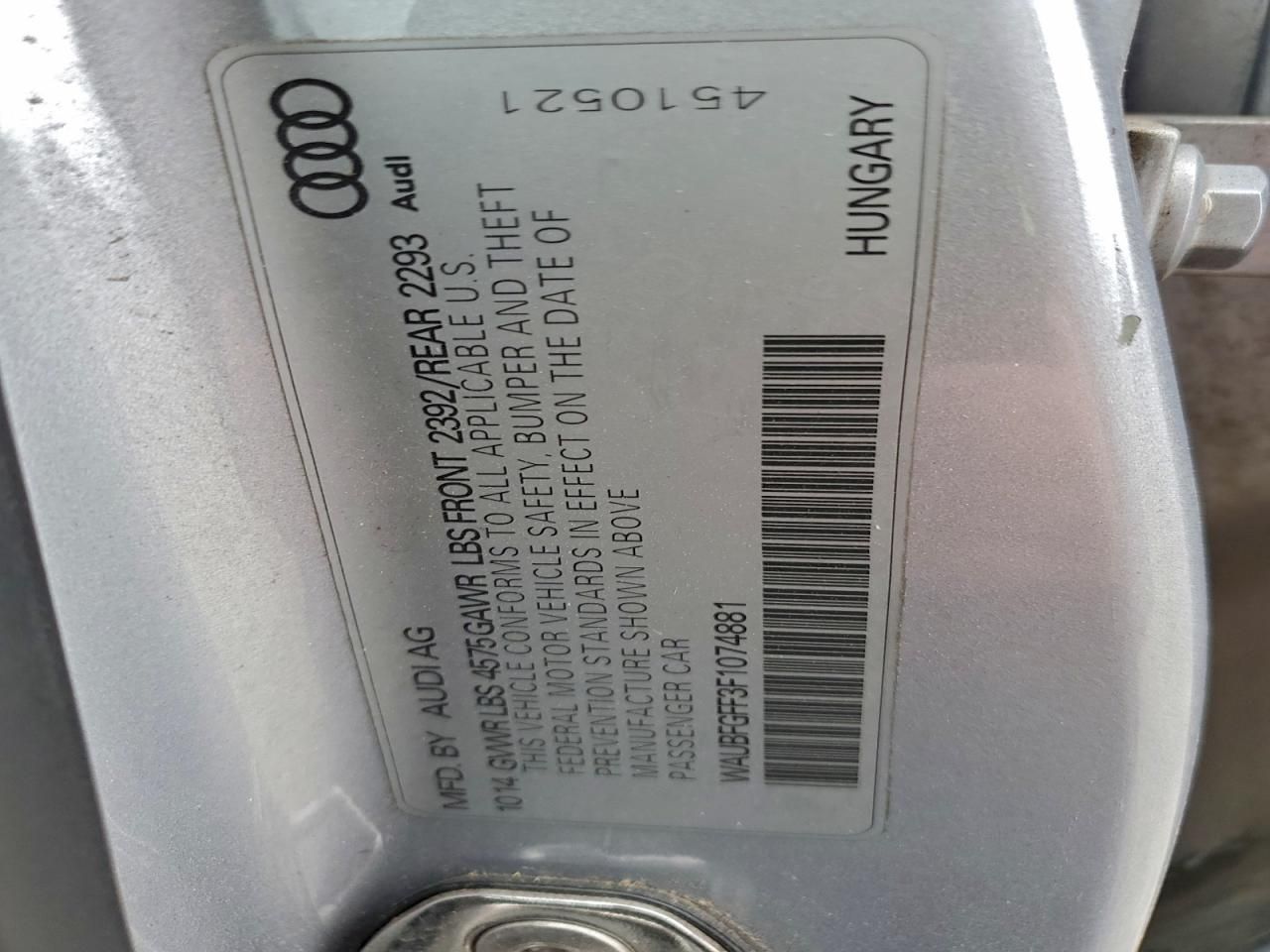 2015 Audi A3 Premium