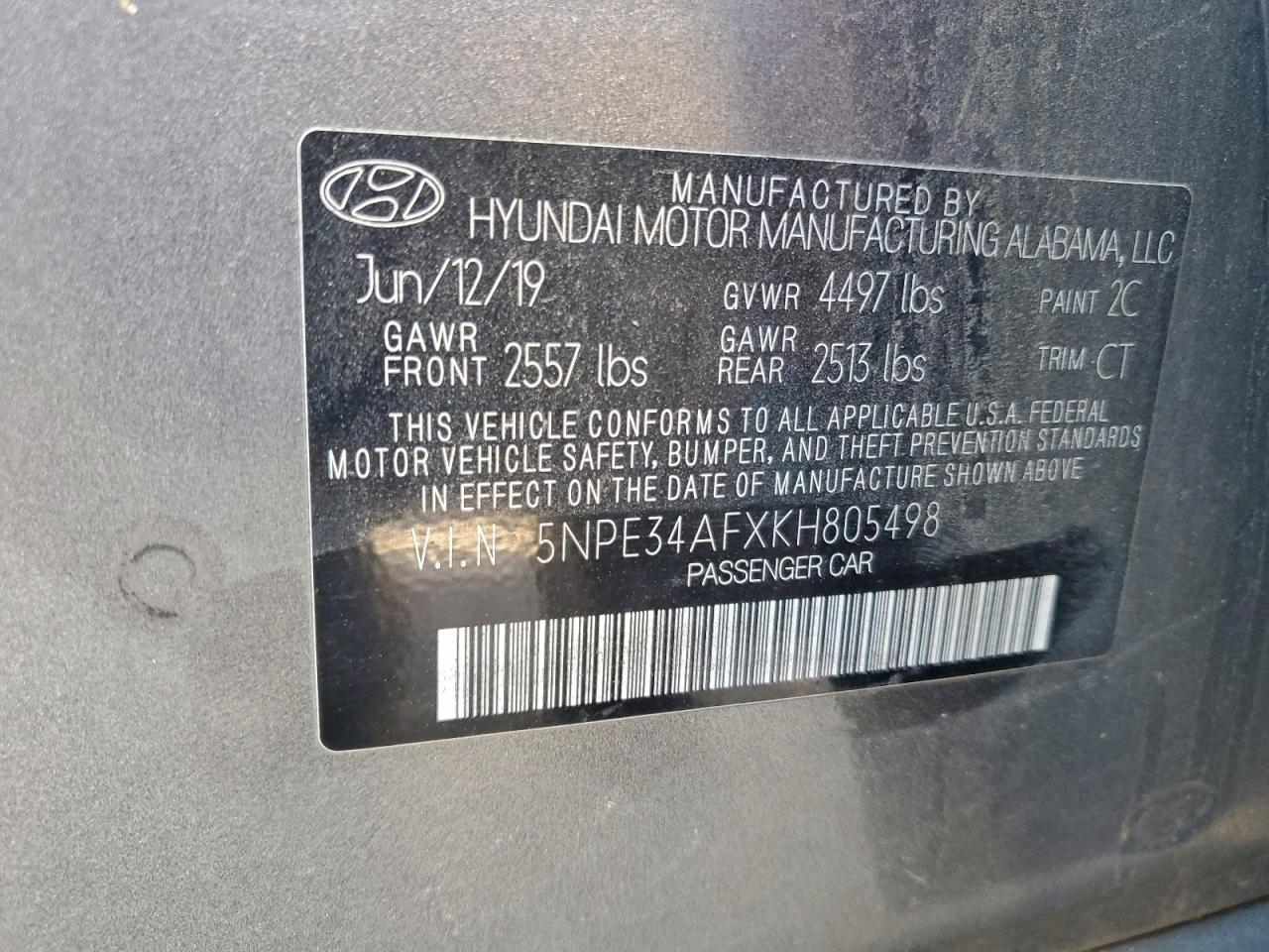 2019 Hyundai Sonata Limited