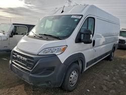 Salvage trucks for sale at Elgin, IL auction: 2023 Dodge RAM Promaster 3500 Utility / Service Van