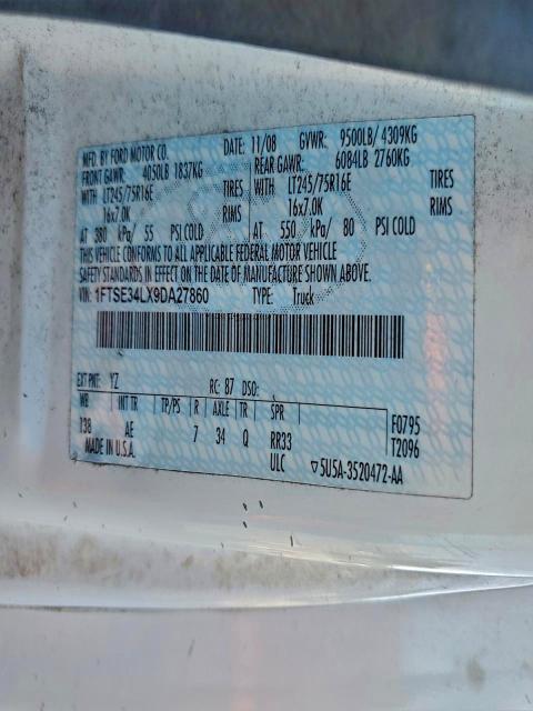2009 Ford E350 Utility / Service Van