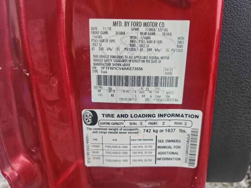 2010 Ford F150 Supercrew