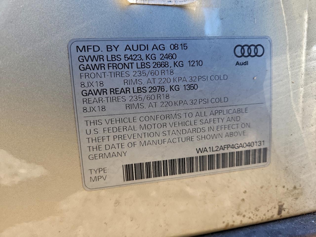 2016 Audi Q5 Premium Plus