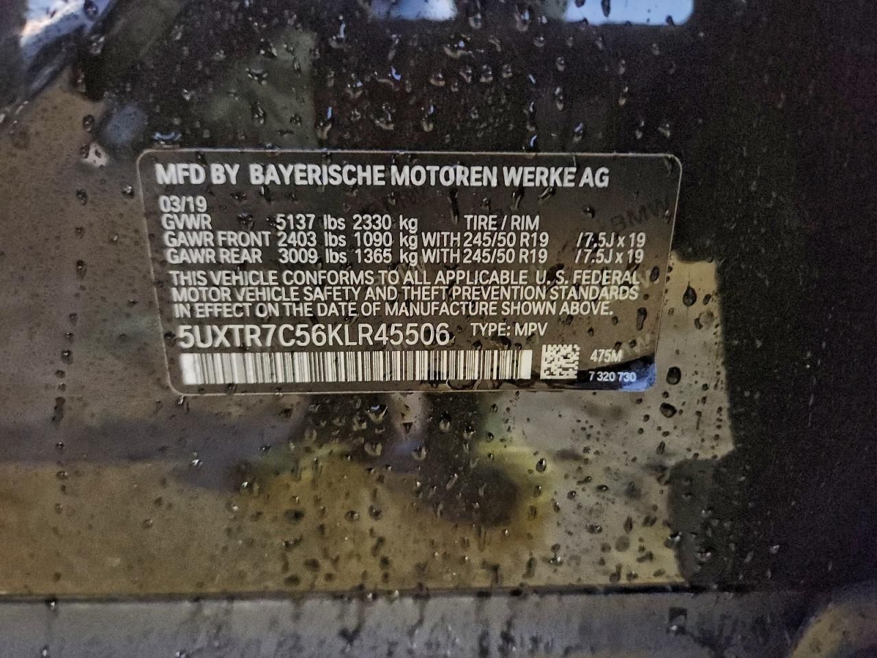 2019 BMW X3 Sdrive30i