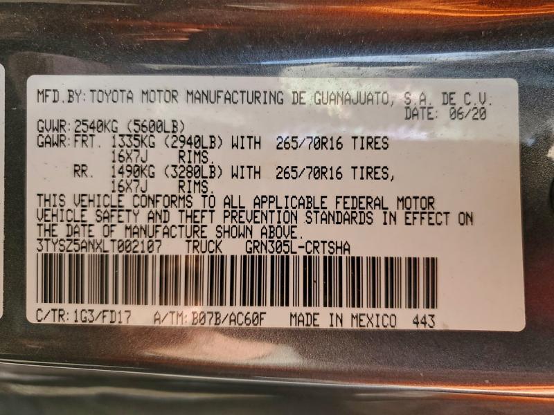 2020 Toyota Tacoma TRD OFF-Road