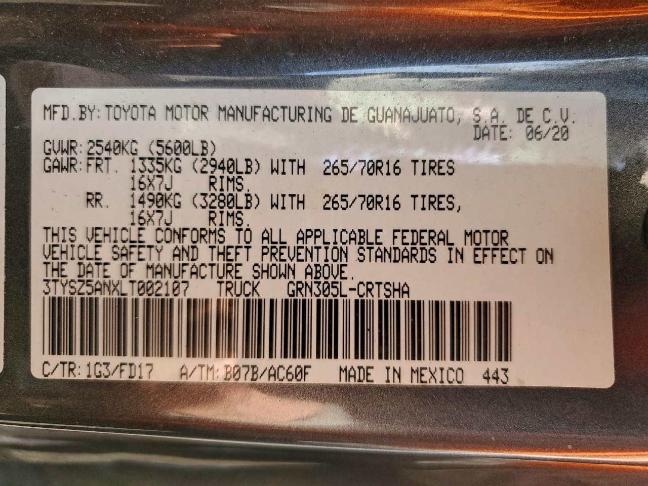 2020 Toyota Tacoma TRD OFF-Road