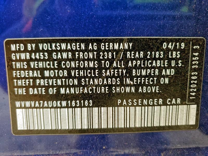 2019 Volkswagen Golf