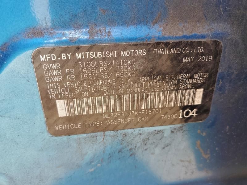 2019 Mitsubishi Mirage G4 es