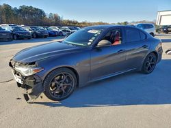 Salvage cars for sale from Copart Gaston, SC: 2018 Alfa Romeo Giulia ti Q4