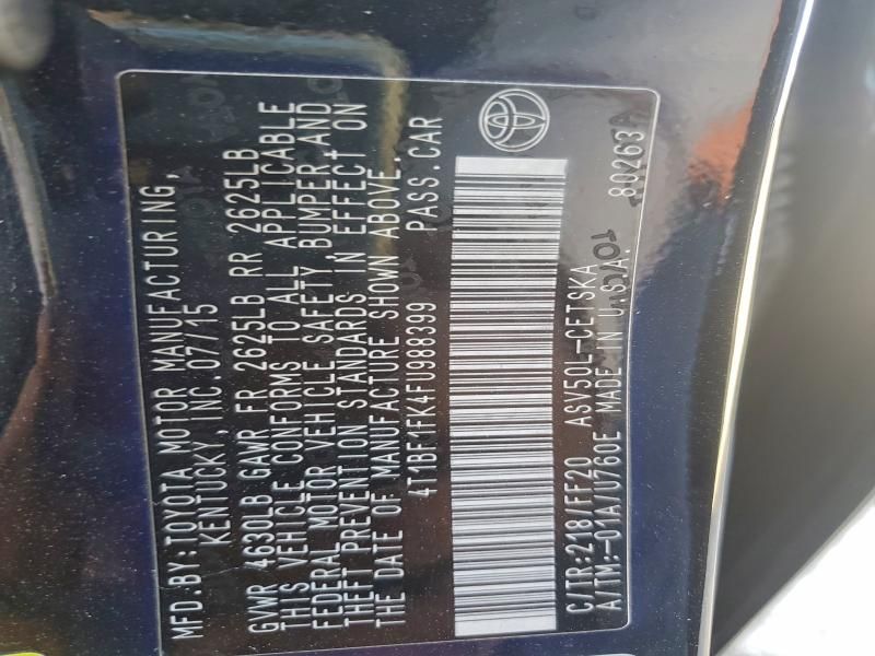 2015 Toyota Camry le