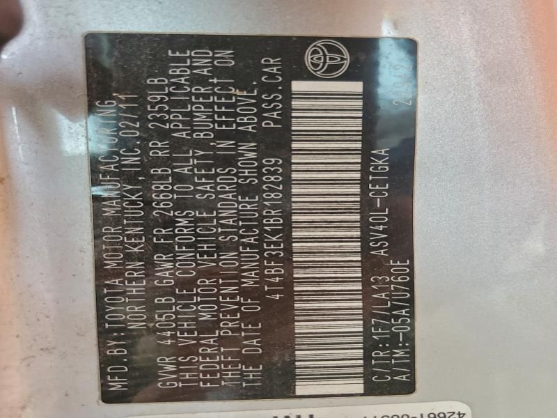 2011 Toyota Camry Base