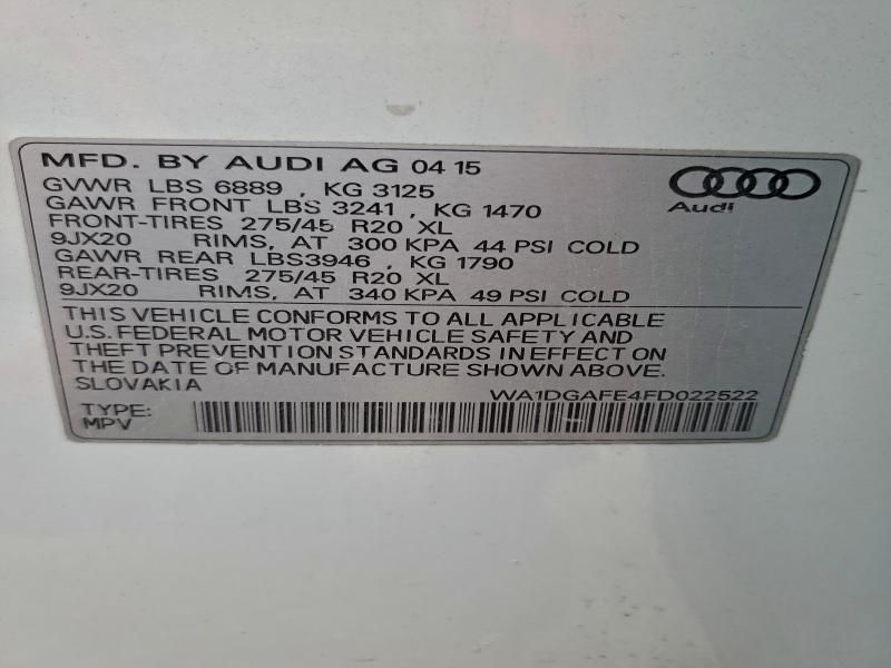 2015 Audi Q7 Prestige