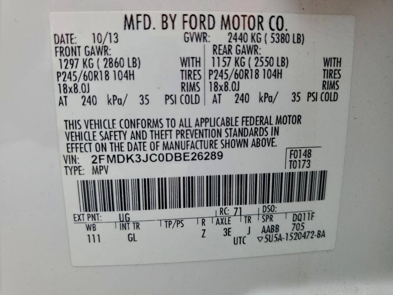 2013 Ford Edge sel