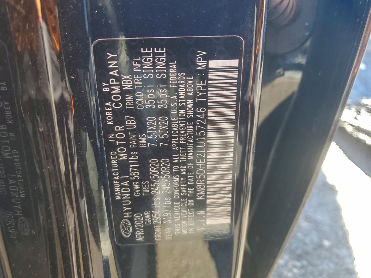 2020 Hyundai Palisade Limited