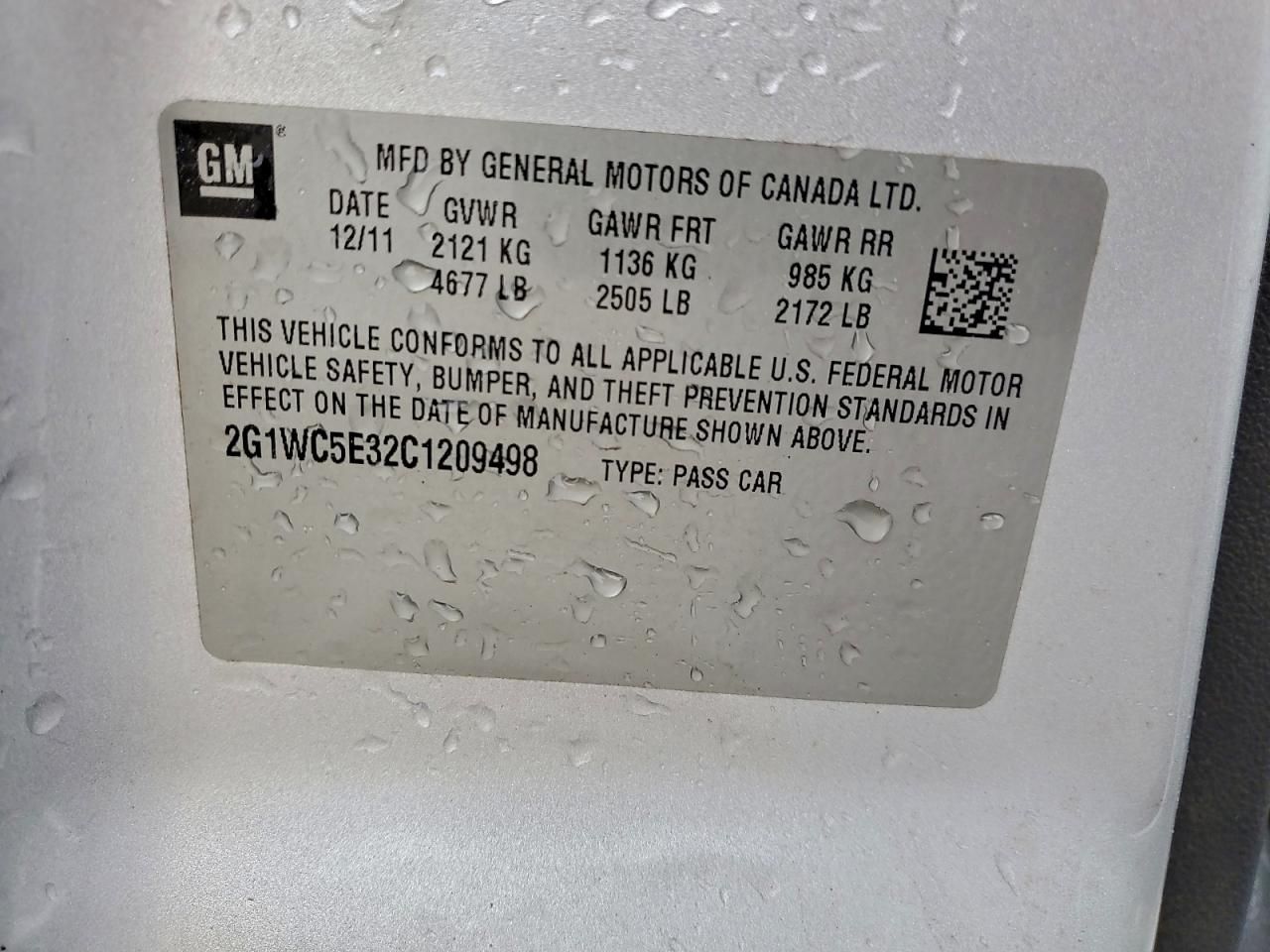 2012 Chevrolet Impala ltz