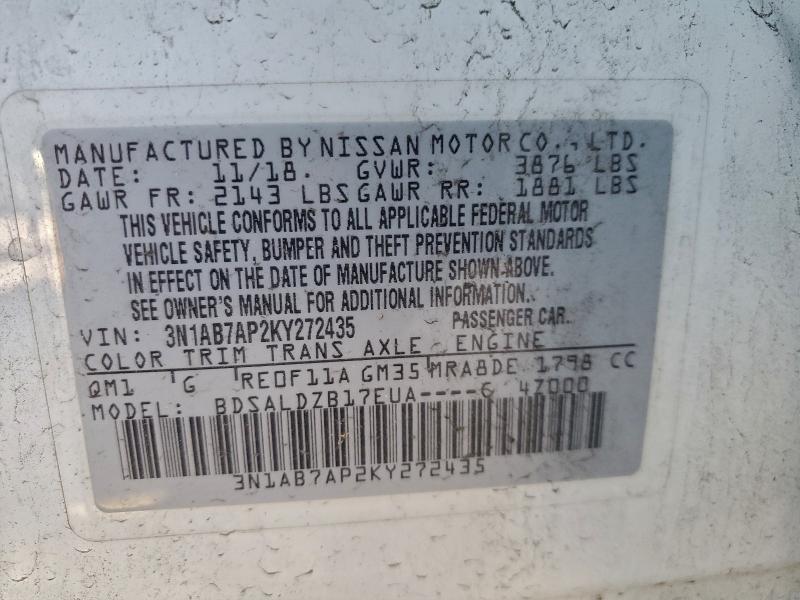 2019 Nissan Sentra sv