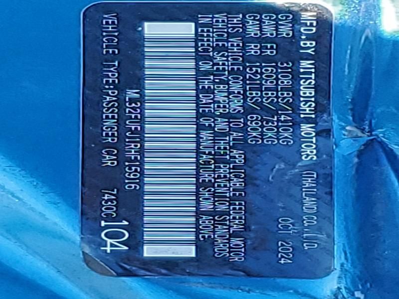 2024 Mitsubishi Mirage G4 es