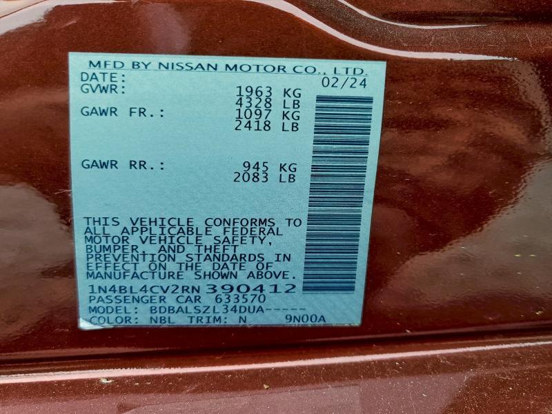 2024 Nissan Altima sr