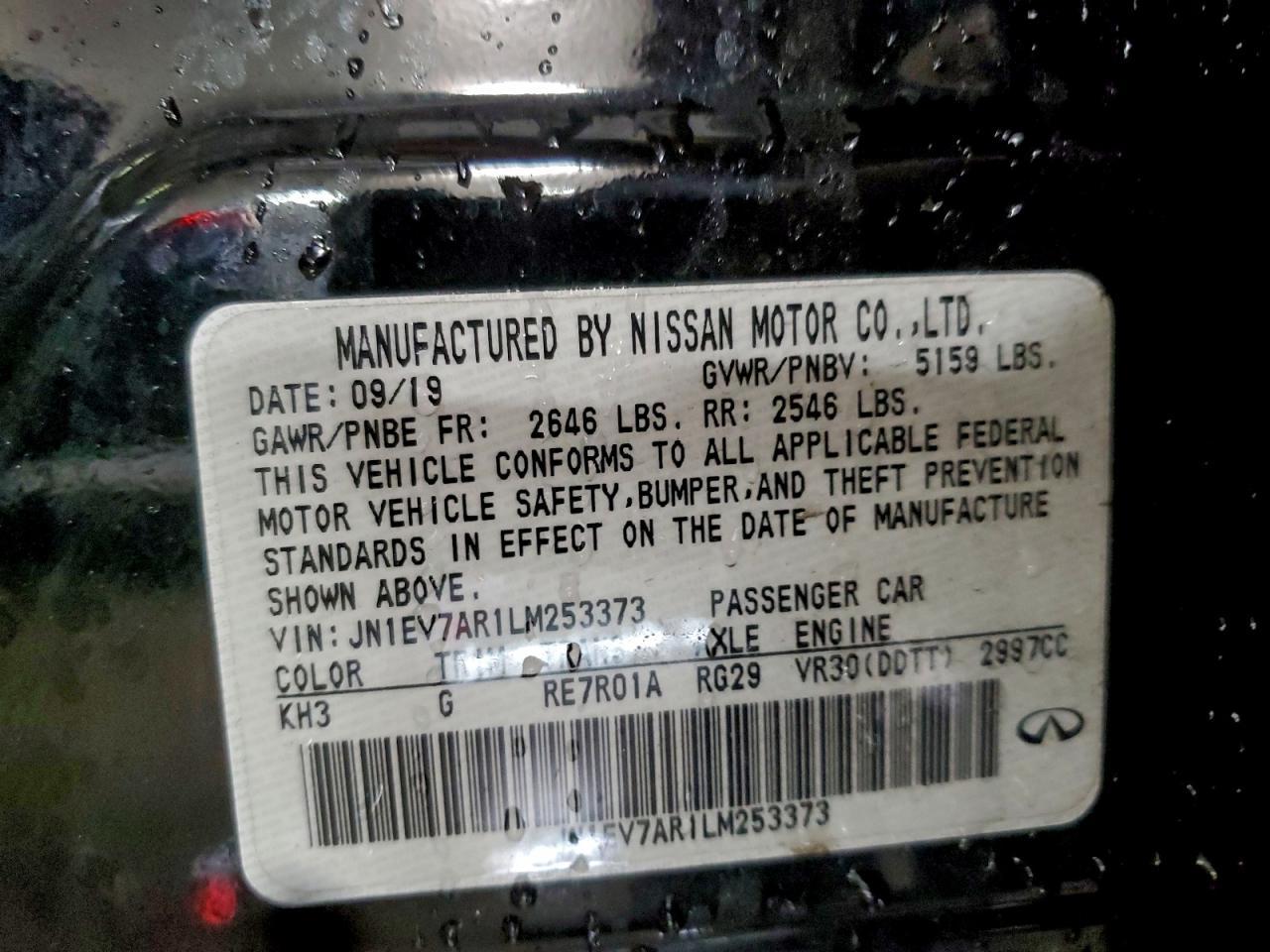 2020 Infiniti Q50 Pure