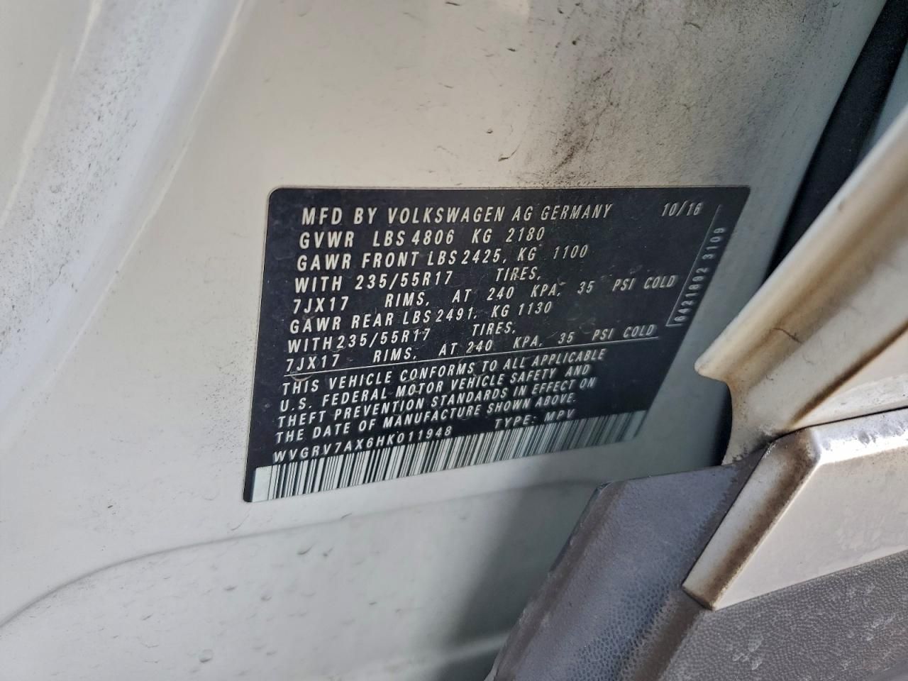 2017 Volkswagen Tiguan Wolfsburg