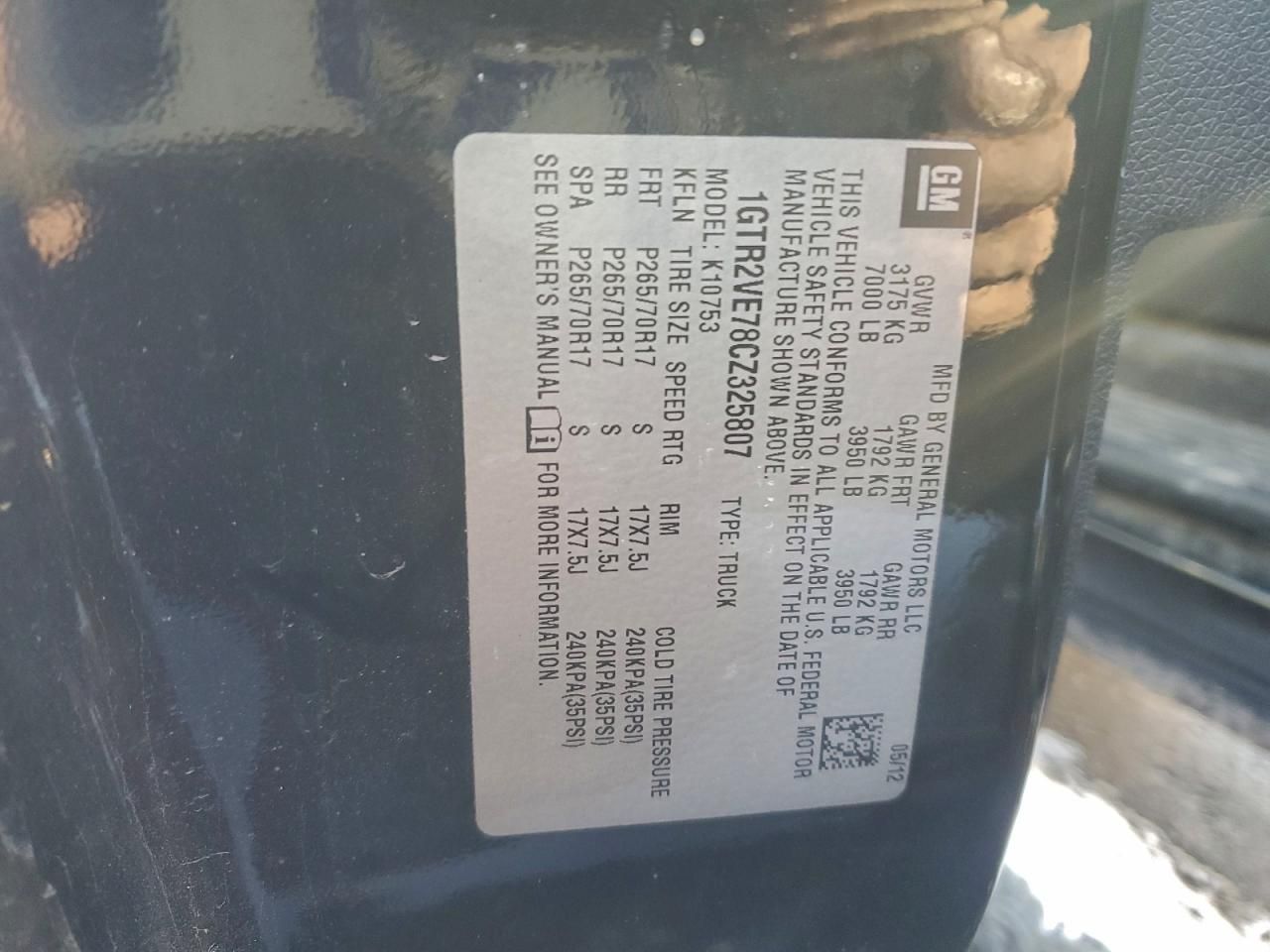 2012 GMC Sierra K1500 sle