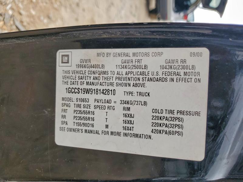 2001 Chevrolet S Truck S10