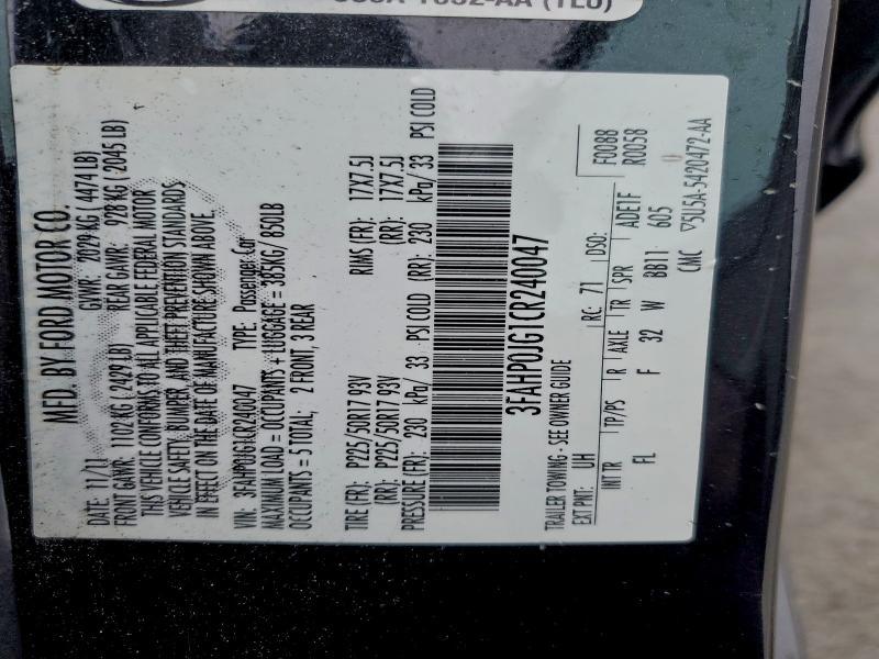 2012 Ford Fusion sel