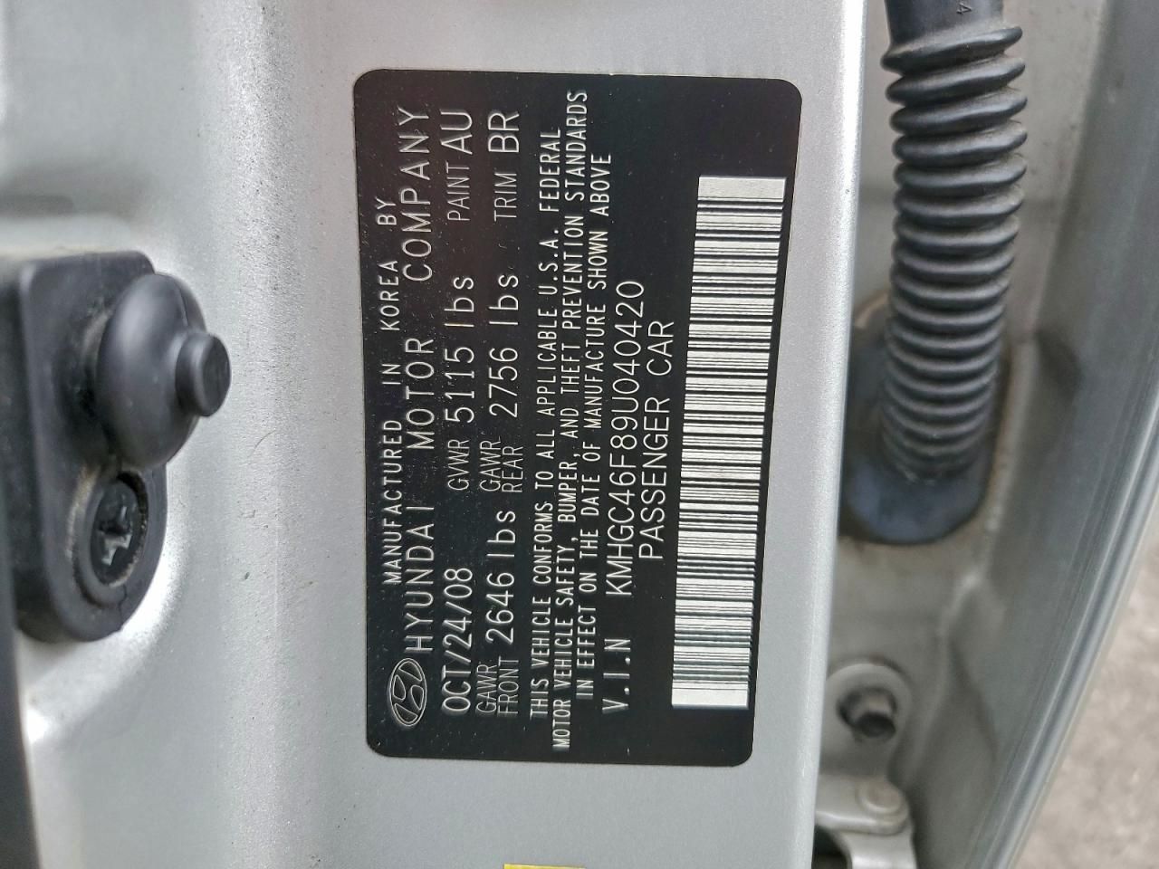 2009 Hyundai Genesis 4.6l