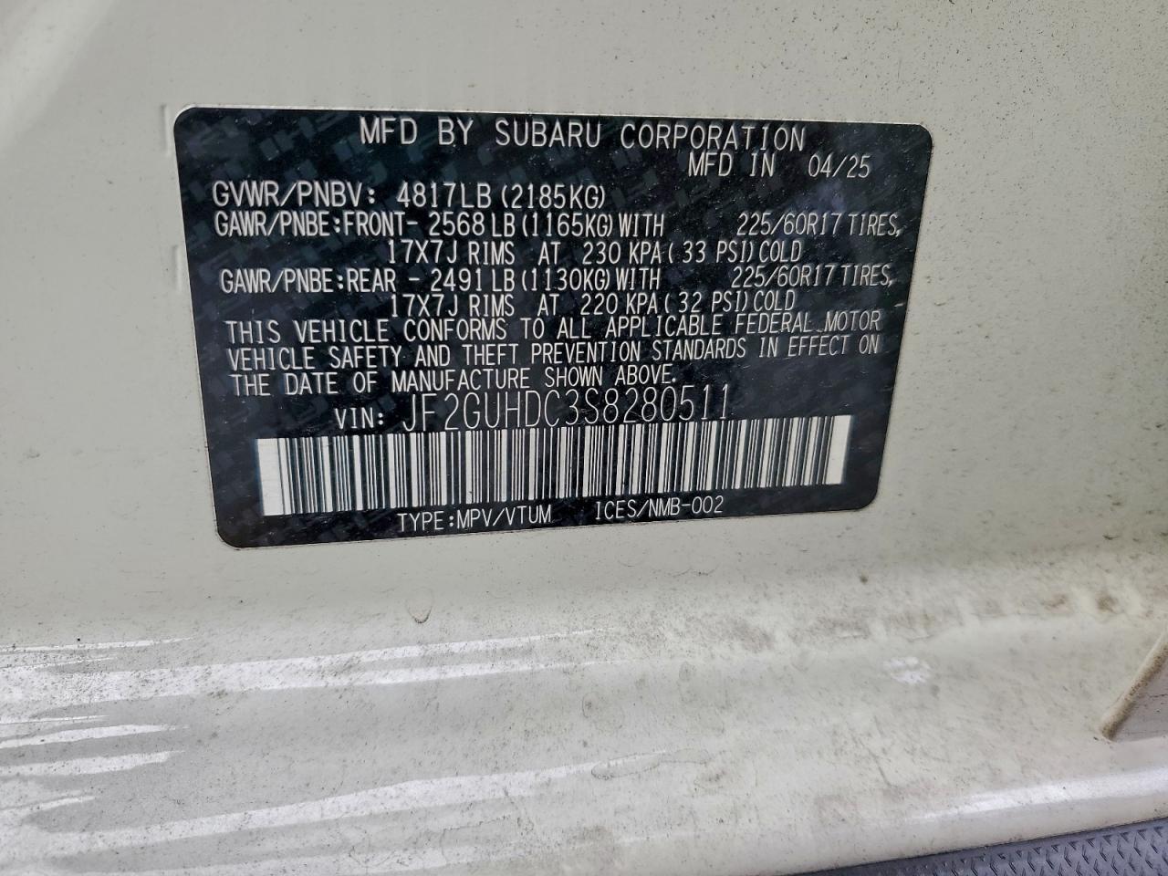 2025 Subaru Crosstrek Premium