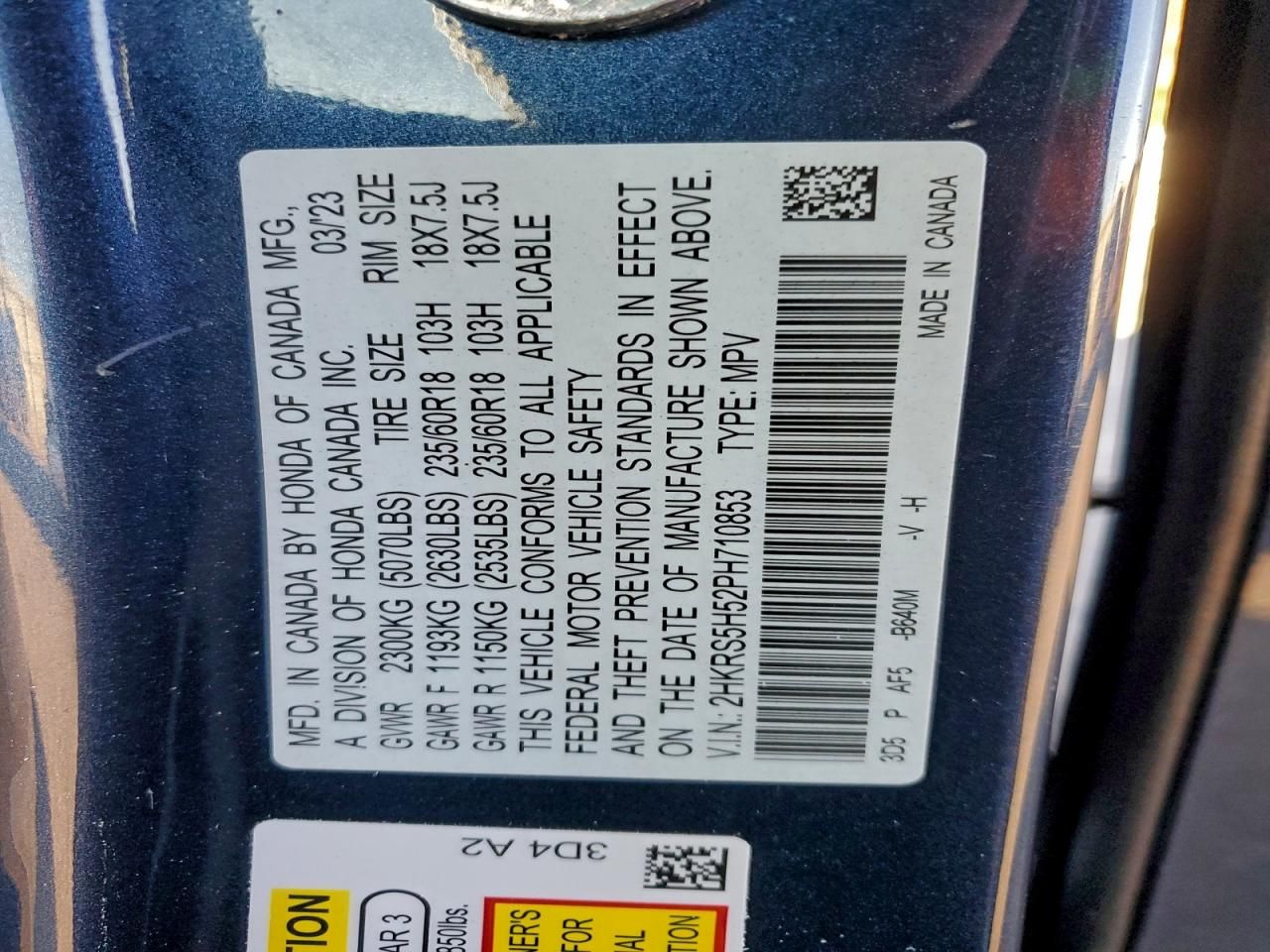 2023 Honda Cr-v Sport