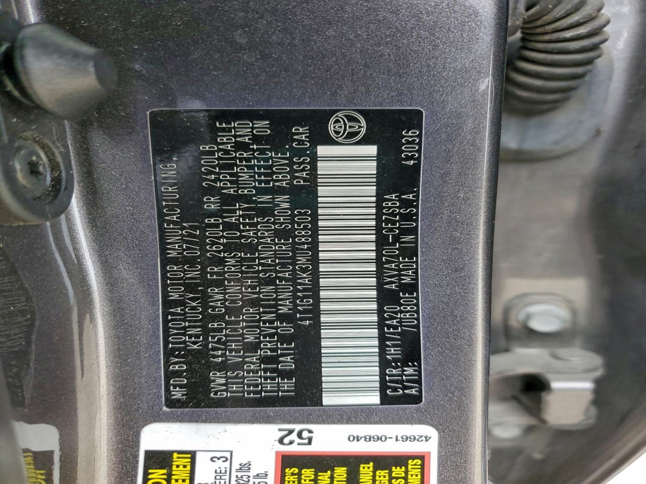 2021 Toyota Camry se