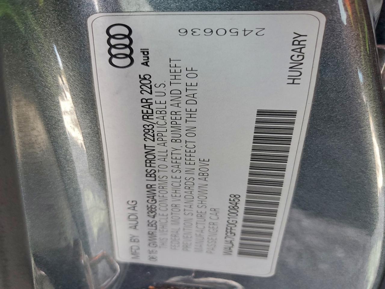 2016 Audi A3 Premium