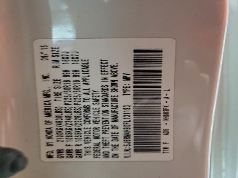 2015 Honda Cr-v Touring