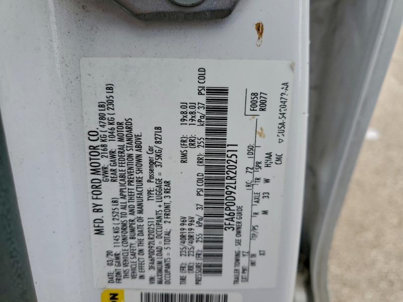 2020 Ford Fusion Titanium