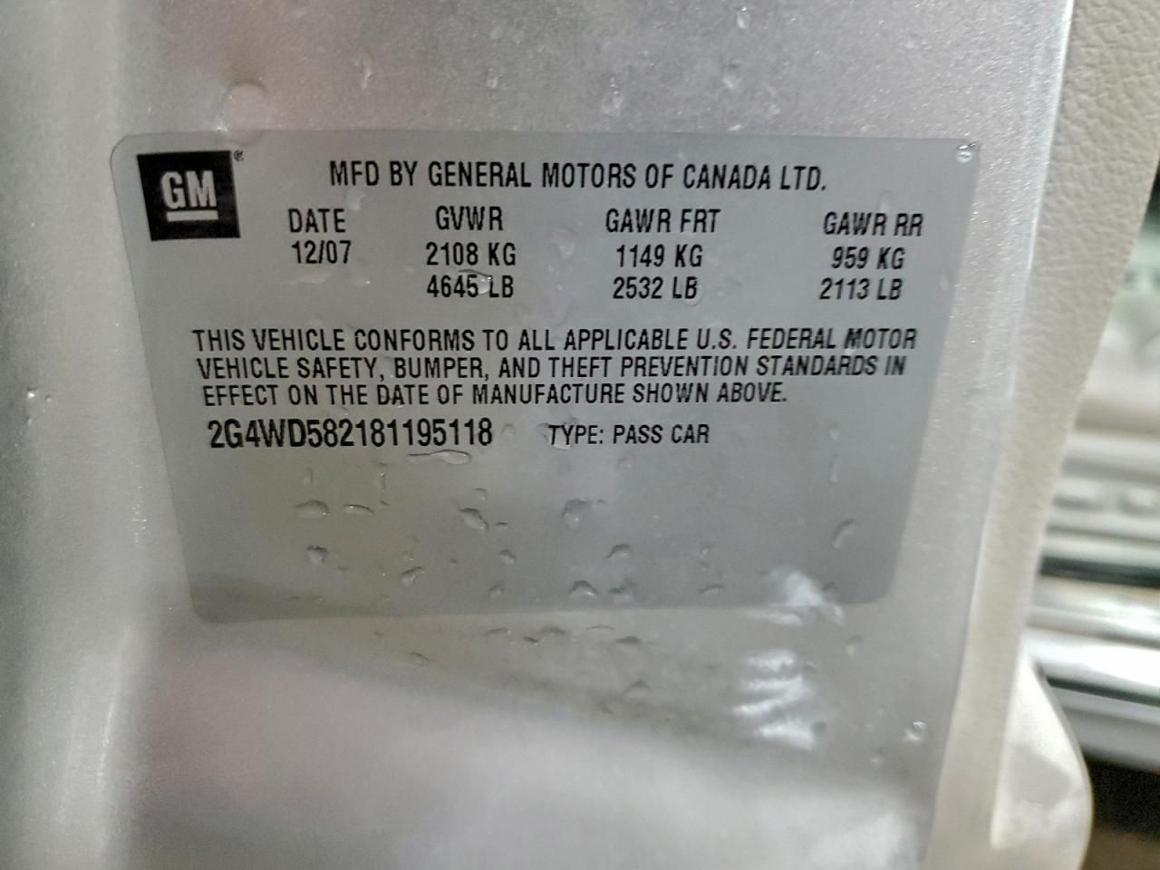 2008 Buick Lacrosse cxl