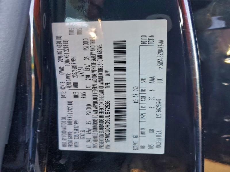 2018 Ford Escape sel