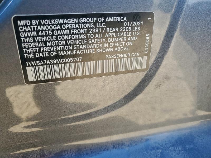 2021 Volkswagen Passat se