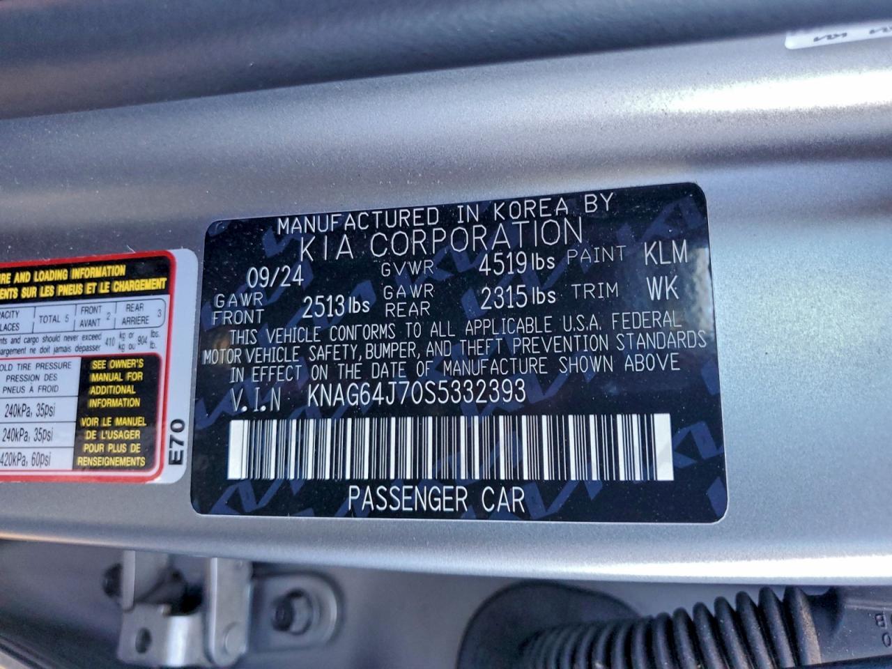2025 KIA K5 gt Line